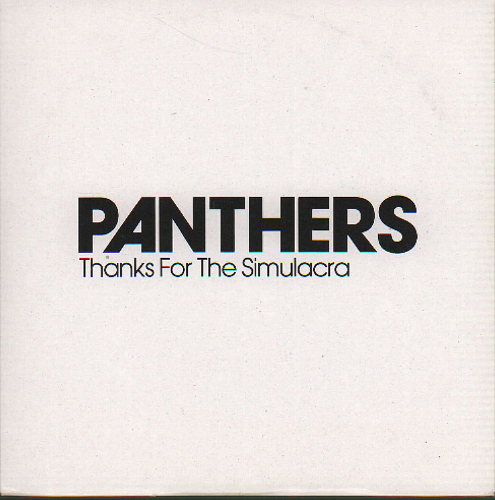 Panthers Thanks For The Simulacra UK Promo CD album (CDLP) SLANG5034383P