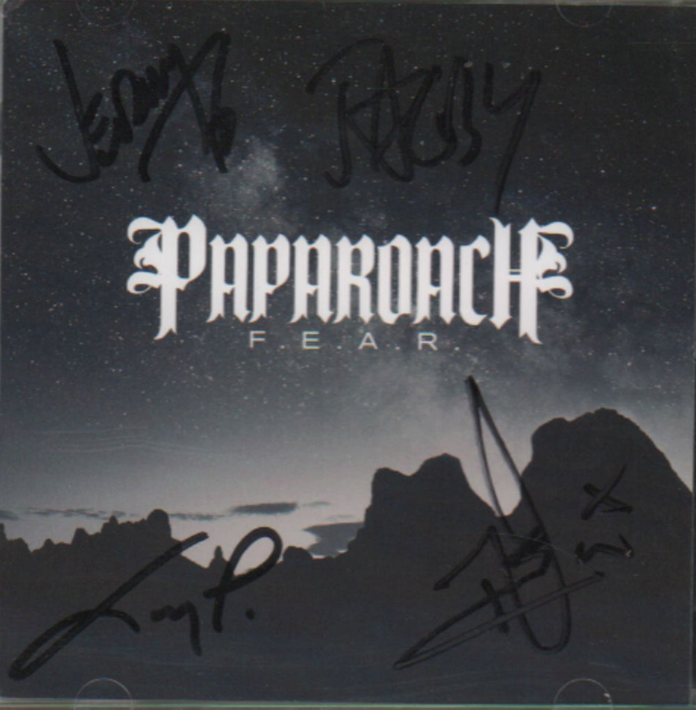 Papa Roach F.E.A.R. - Autographed UK CD album (CDLP) ESM-157-2