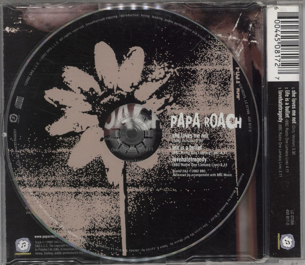 Papa Roach She Loves Me Not - 2-CD Set UK 2-CD single set (Double CD single)