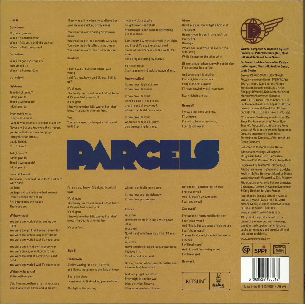 Parcels Parcels - 180gm Vinyl + Bonus CD UK vinyl LP album (LP record) 5060525436512