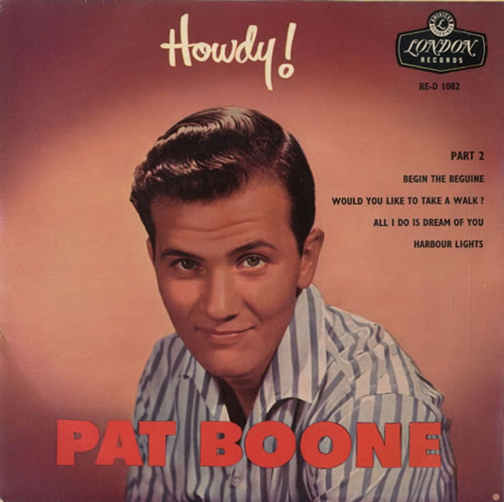 Pat Boone Howdy! Part 2 EP UK 7" vinyl single (7 inch record / 45) RE-D1082