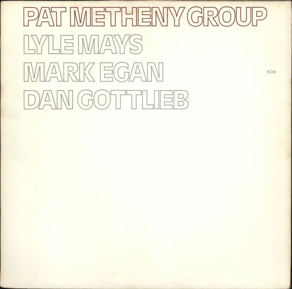 Pat Metheny Pat Metheny Group German vinyl LP album (LP record) ECM1114