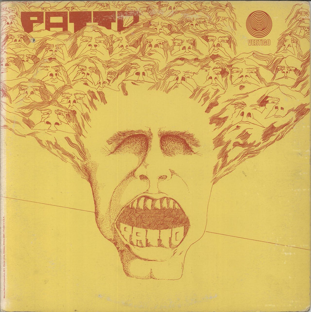 Patto Patto US vinyl LP album (LP record) VEL-1001