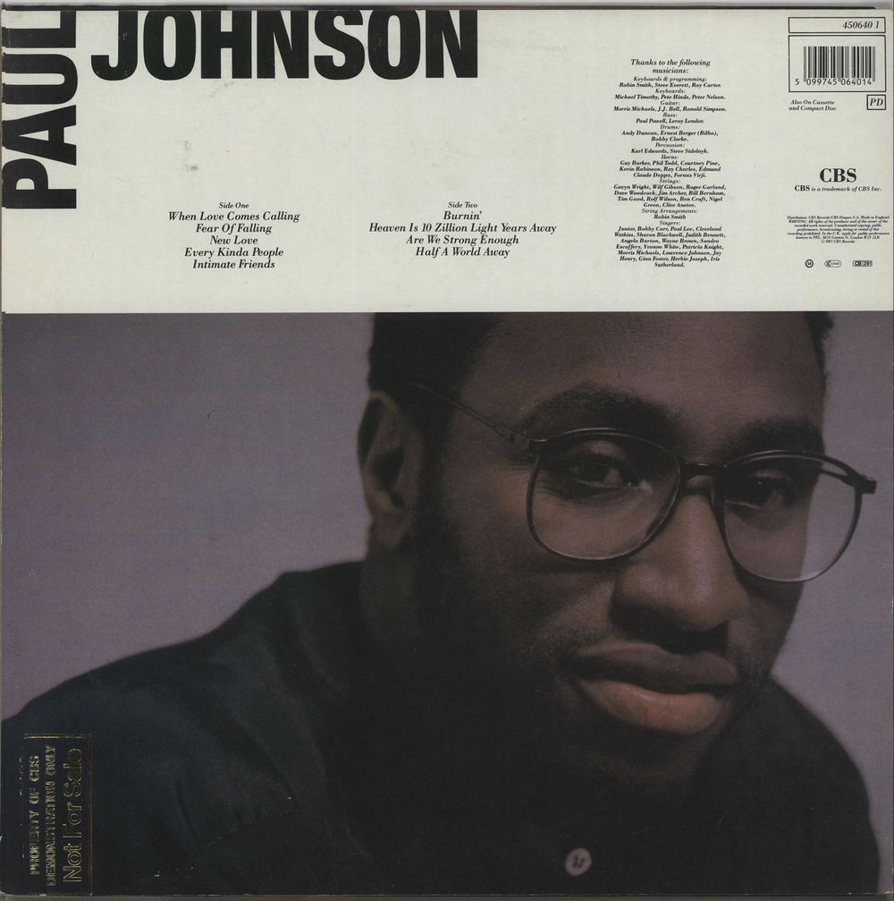 Paul Johnson Paul Johnson UK vinyl LP album (LP record) PJSLPPA253269