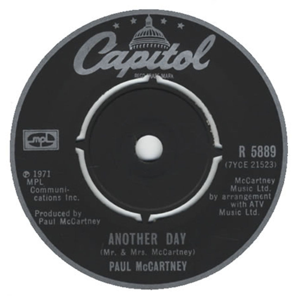Paul McCartney and Wings Another Day - 3rd UK 7" vinyl single (7 inch record / 45) R5889