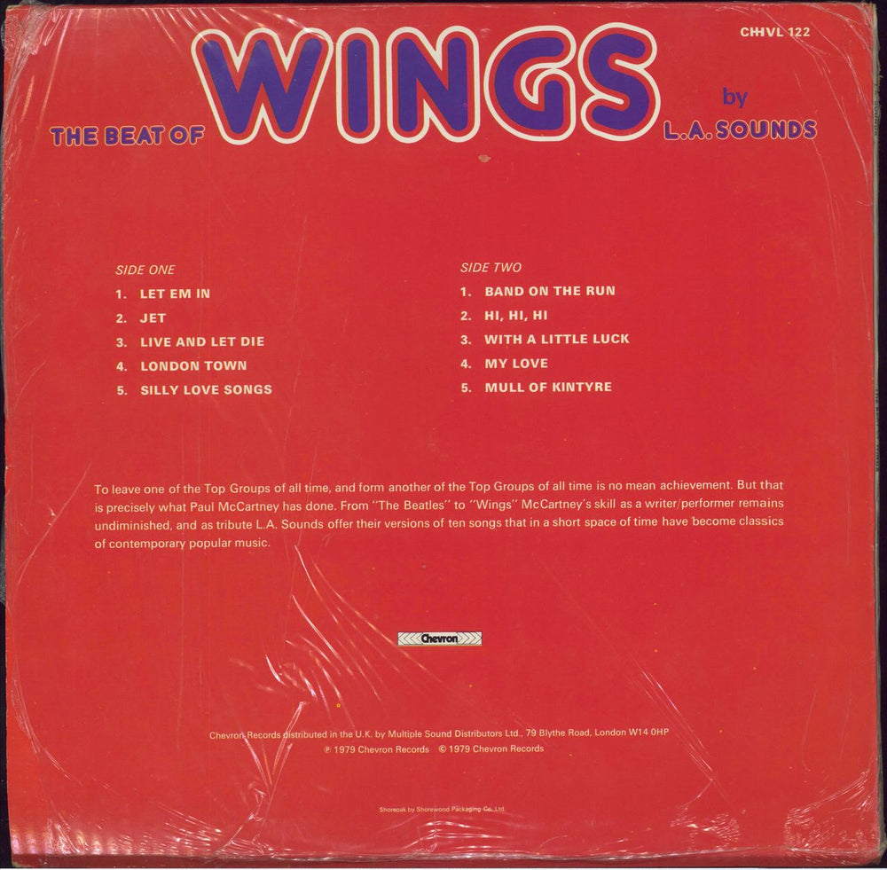 Paul McCartney and Wings The Beat Of Wings UK vinyl LP album (LP record)