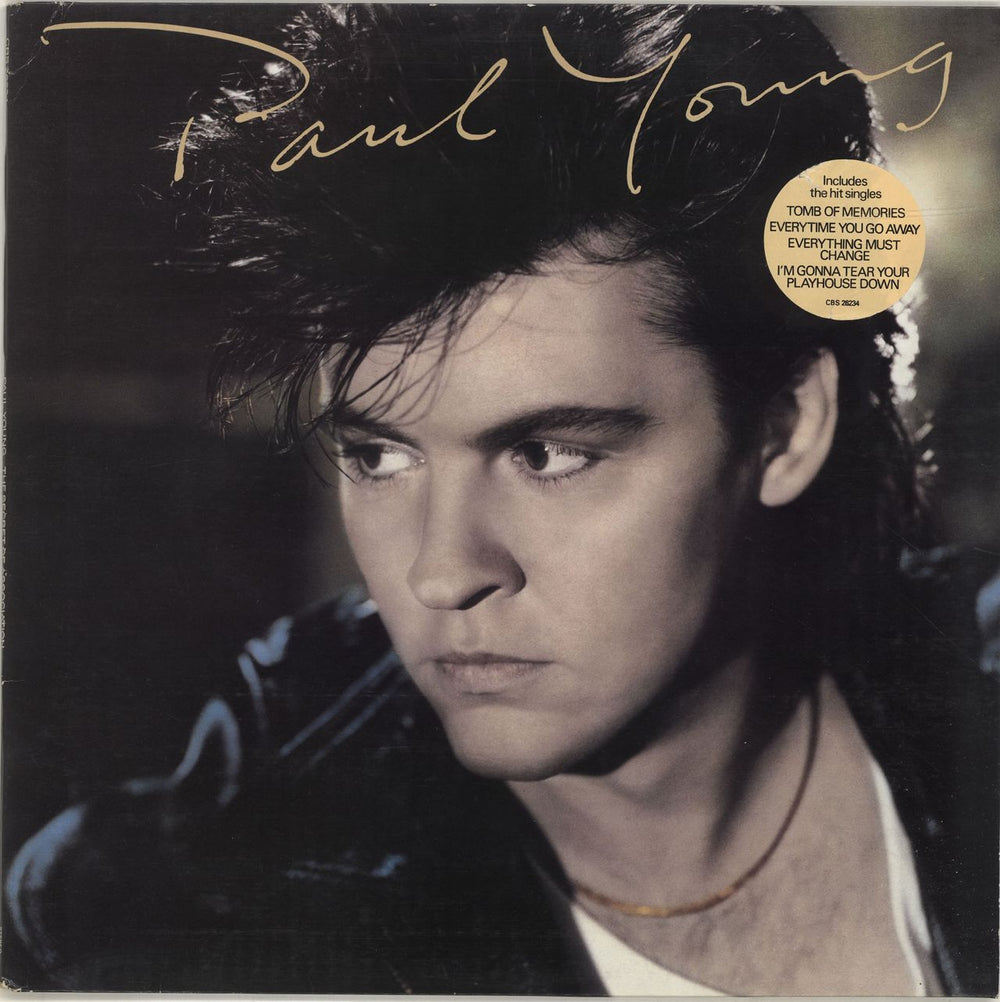 Paul Young The Secret Of Association - Stickered sleeve UK vinyl LP album (LP record) 26234