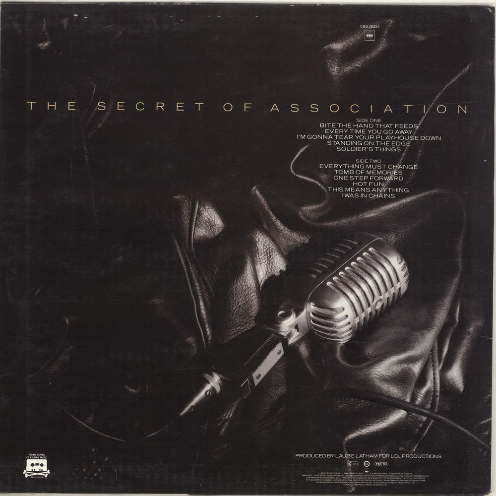 Paul Young The Secret Of Association - Stickered sleeve UK vinyl LP album (LP record)