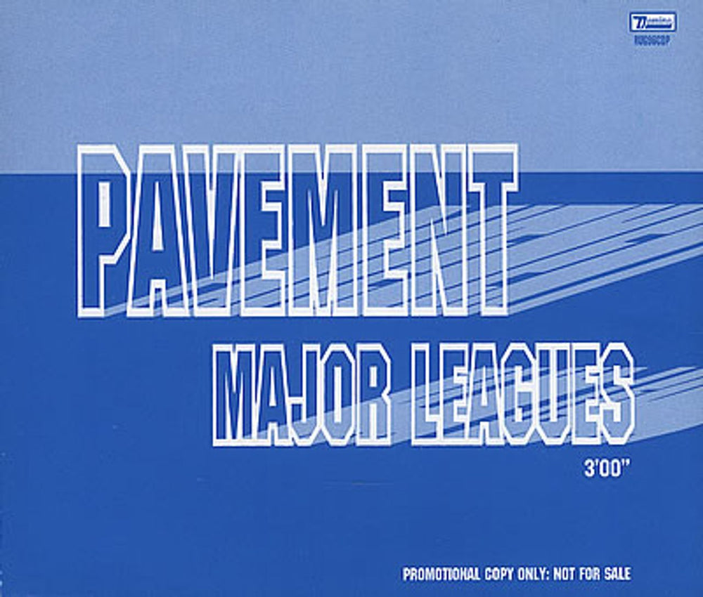 Pavement Major Leagues UK Promo CD single (CD5 / 5") RUG96CDP