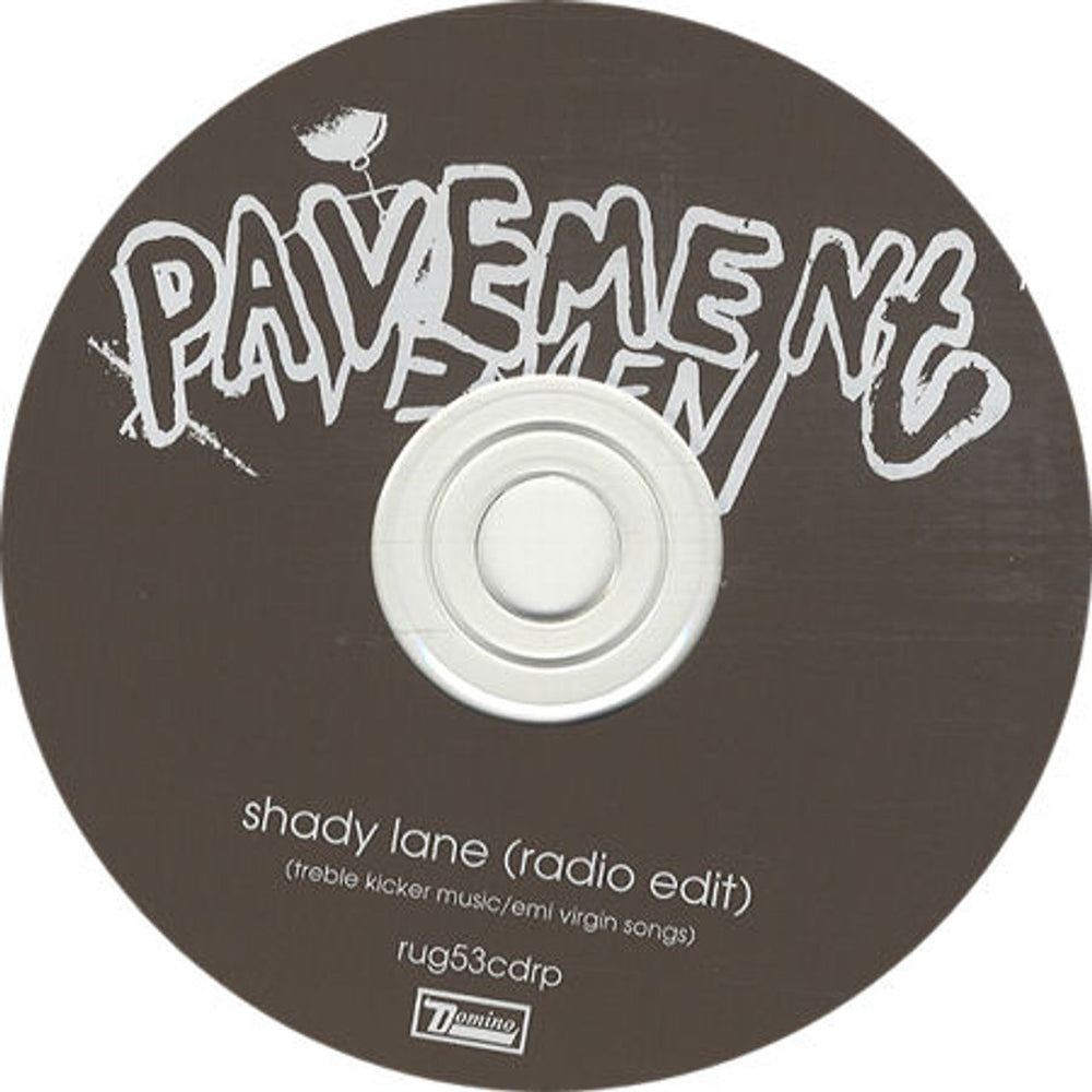 Pavement Shady Lane UK Promo CD single (CD5 / 5") RUG53CDRP