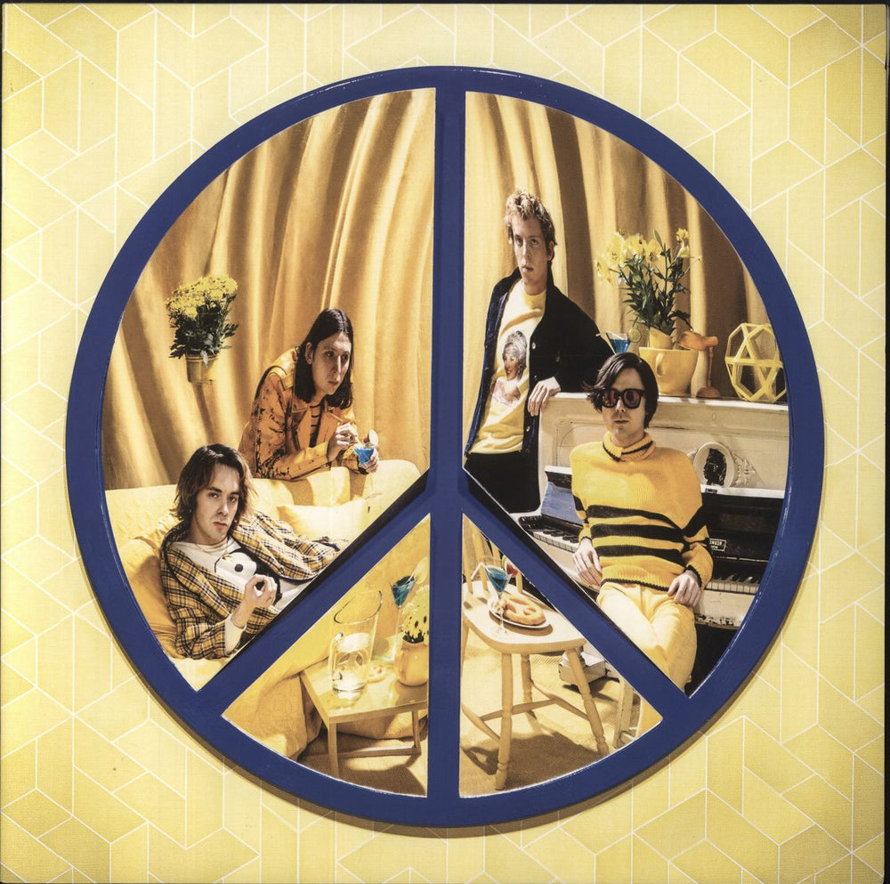 Peace Happy People - Yellow Vinyl UK 2-LP vinyl record set (Double LP Album) 88875001541