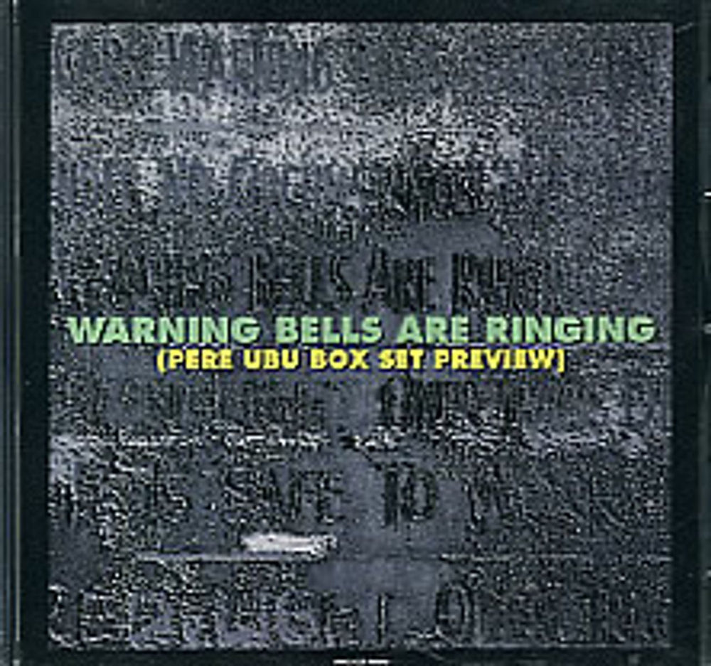 Pere Ubu Warning Bells Are Ringing US Promo CD album (CDLP) PRO-CD-4886