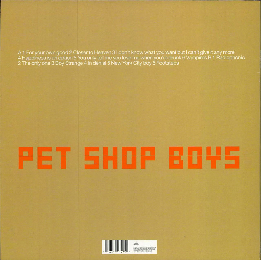 Pet Shop Boys Nightlife + Postcard UK vinyl LP album (LP record) 724352185719