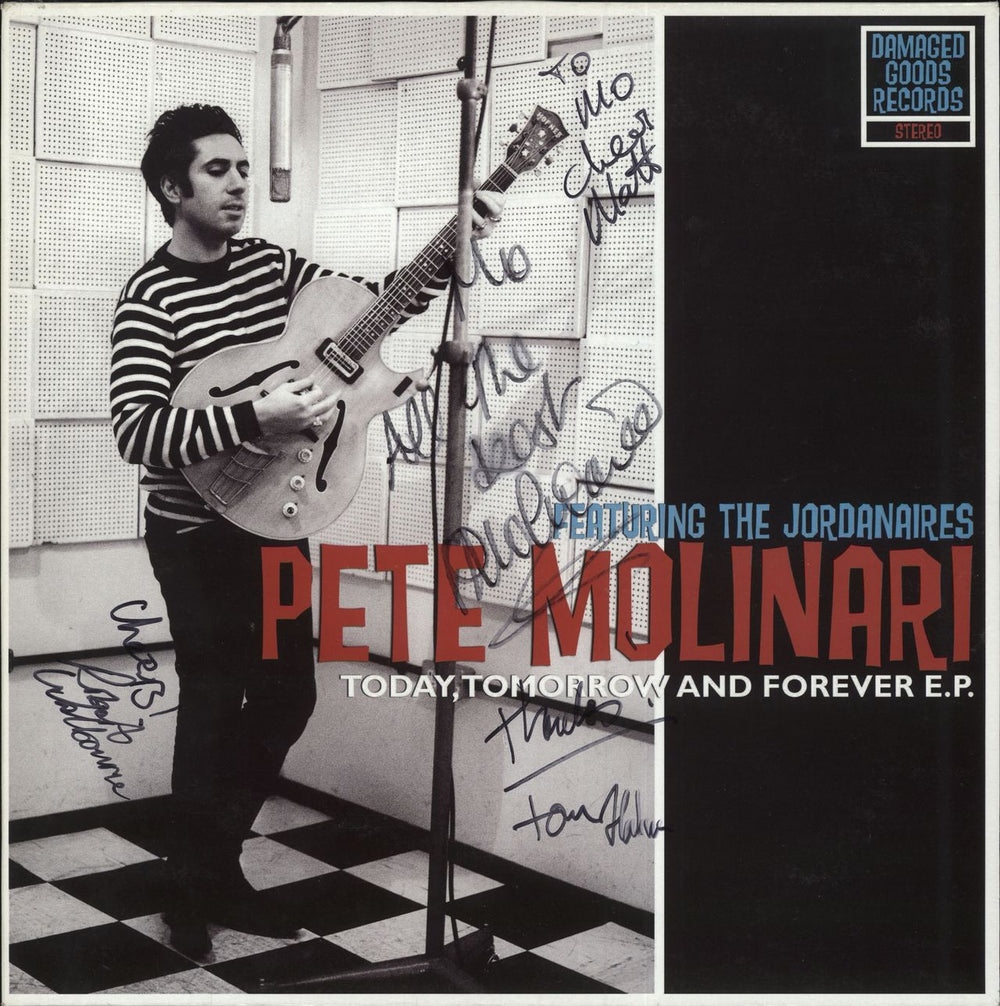 Pete Molinari Today, Tomorrow And Forever E.P. - Autographed UK 10" vinyl single (10 inch record) DAMGOOD336