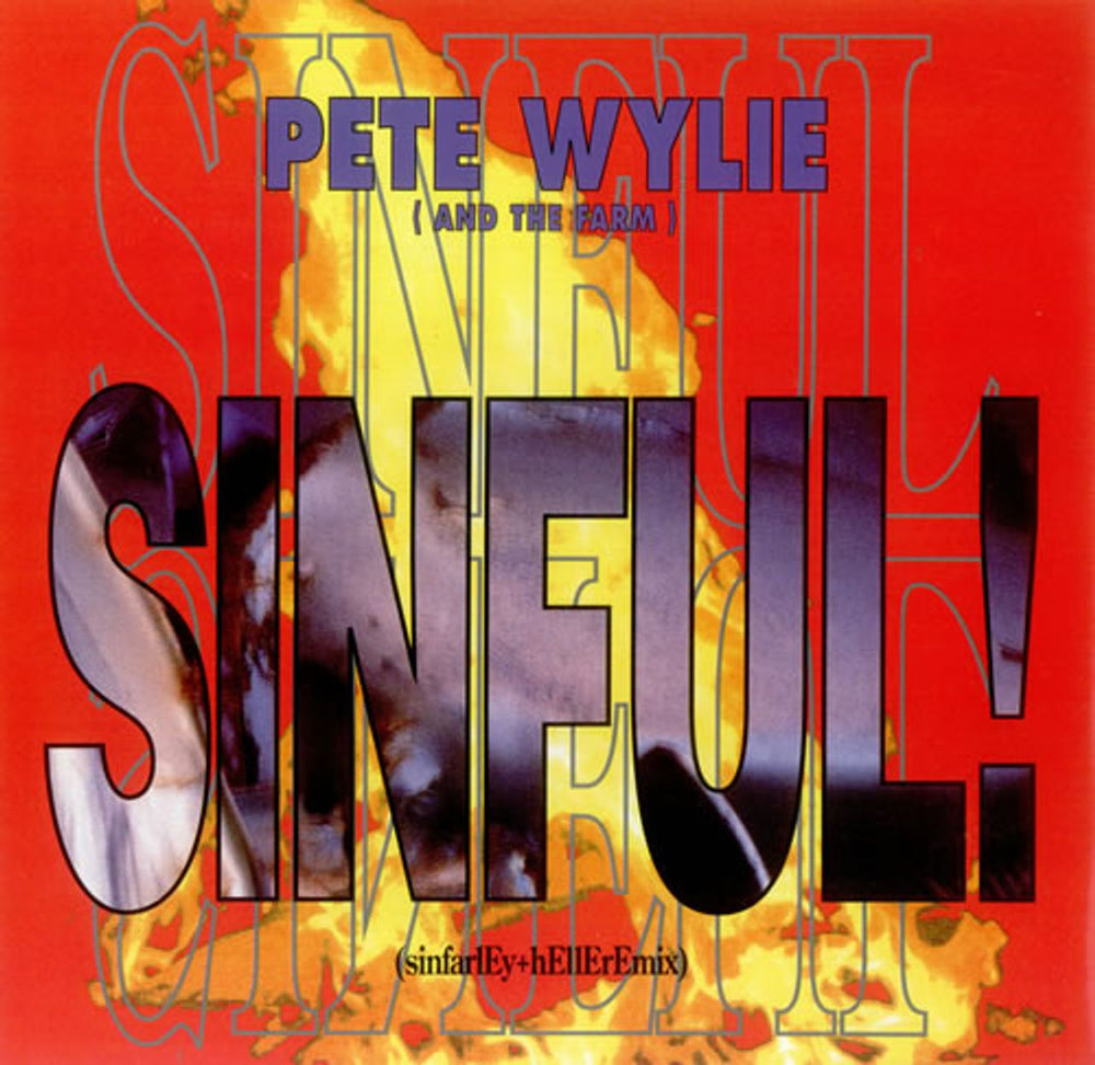 Pete Wylie Sinful! UK 12" vinyl single (12 inch record / Maxi-single) SRNTX138