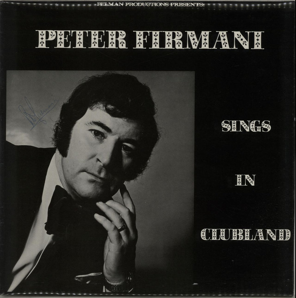 Peter Firmani Sings In Clubland - Autographed UK vinyl LP album (LP record) SRT73284