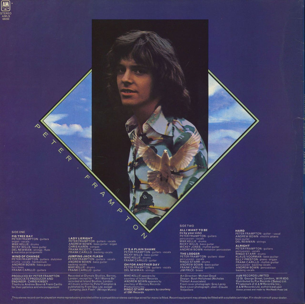 Peter Frampton Wind Of Change - Reissue UK vinyl LP album (LP record)