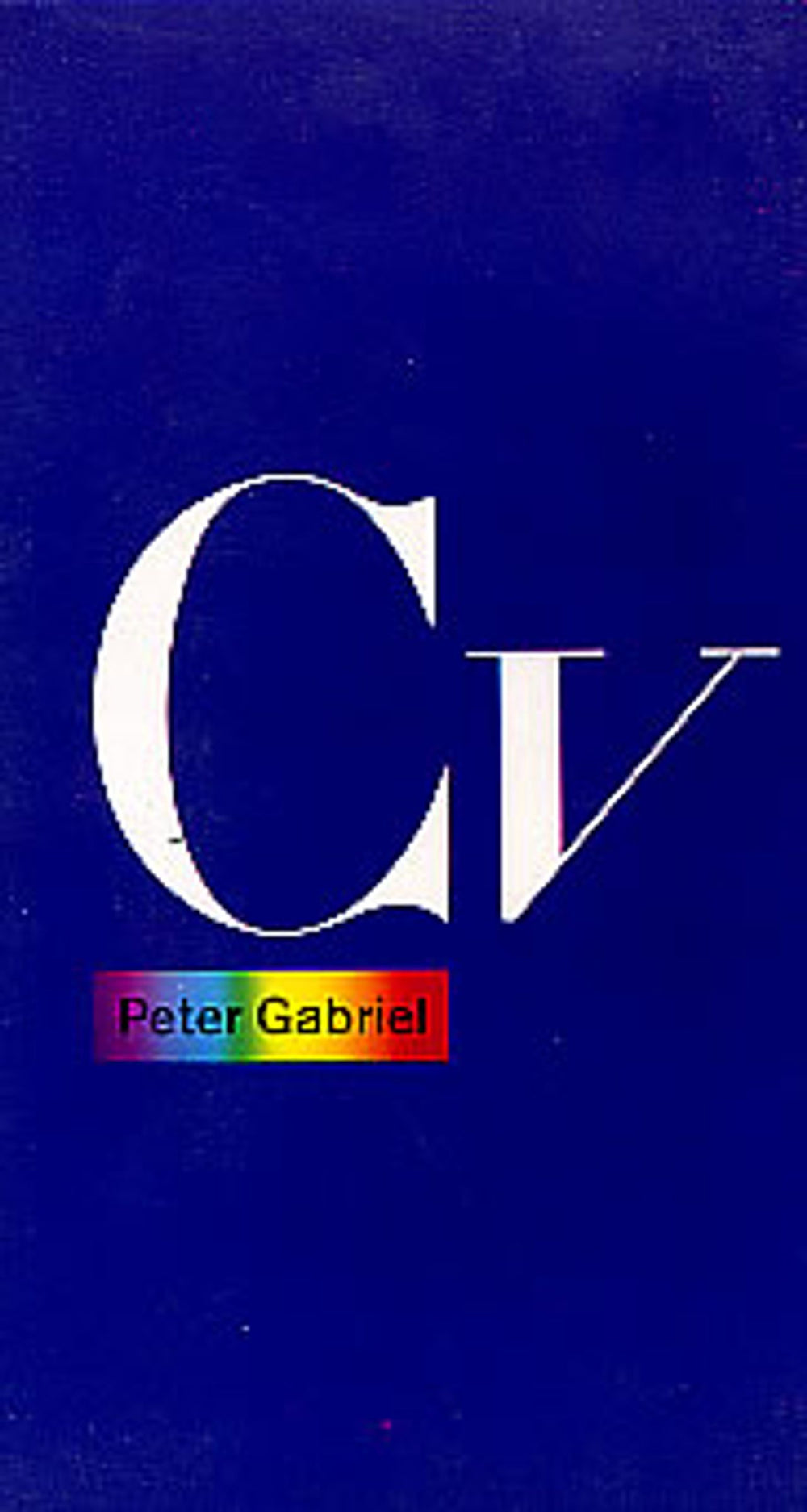 Peter Gabriel Cv UK video (VHS or PAL or NTSC) VVD241