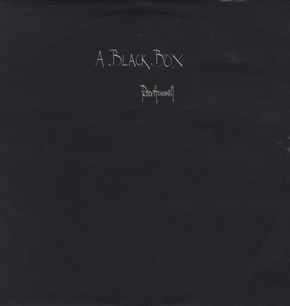 Peter Hammill A Black Box UK vinyl LP album (LP record) PHS1