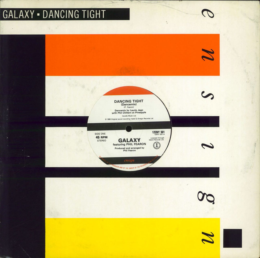 Phil Fearon & Galaxy Dancing Tight (Dancemix) UK 12" vinyl single (12 inch record / Maxi-single) 12ENY501