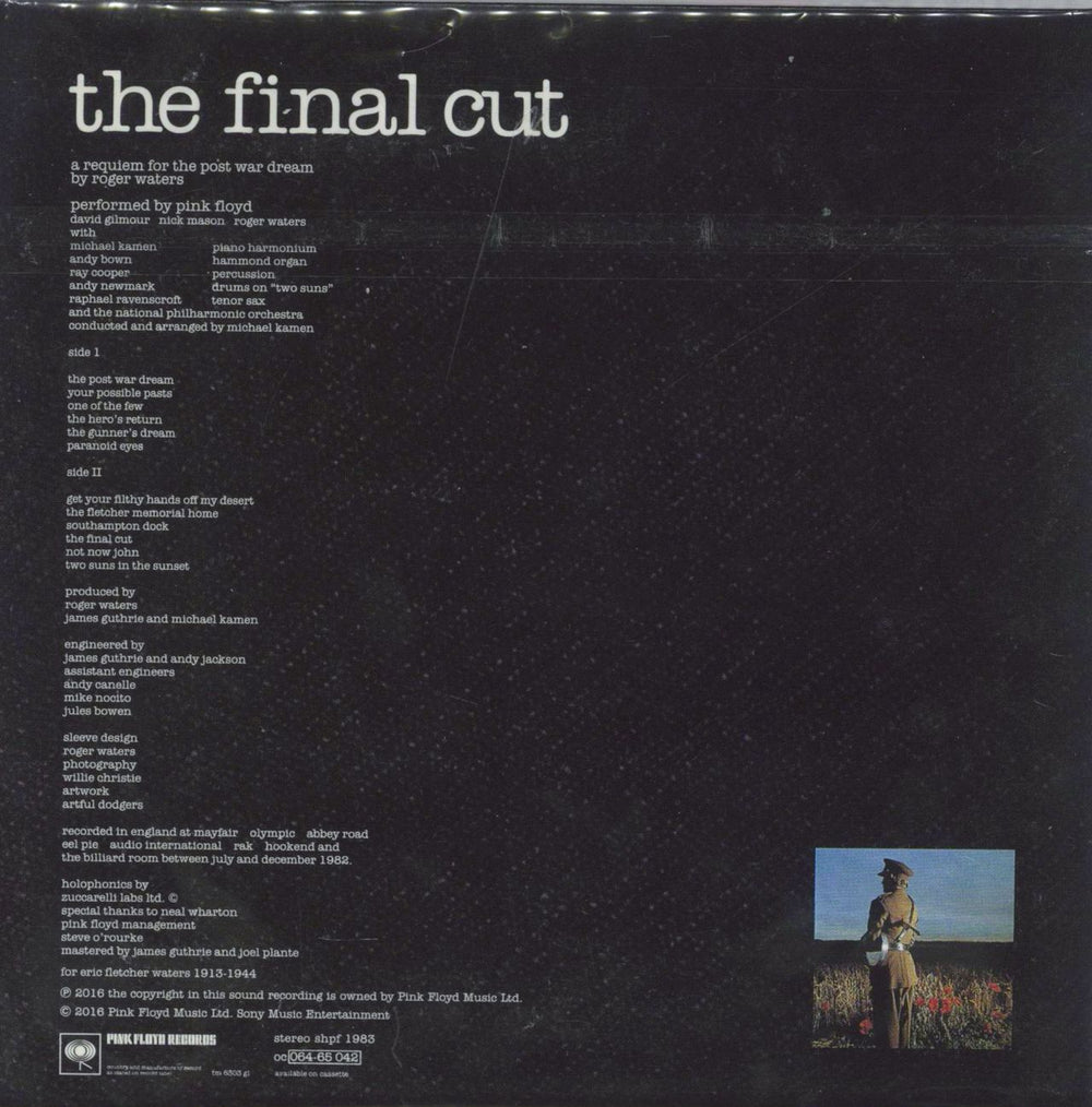 Pink Floyd The Final Cut Japanese CD album (CDLP)