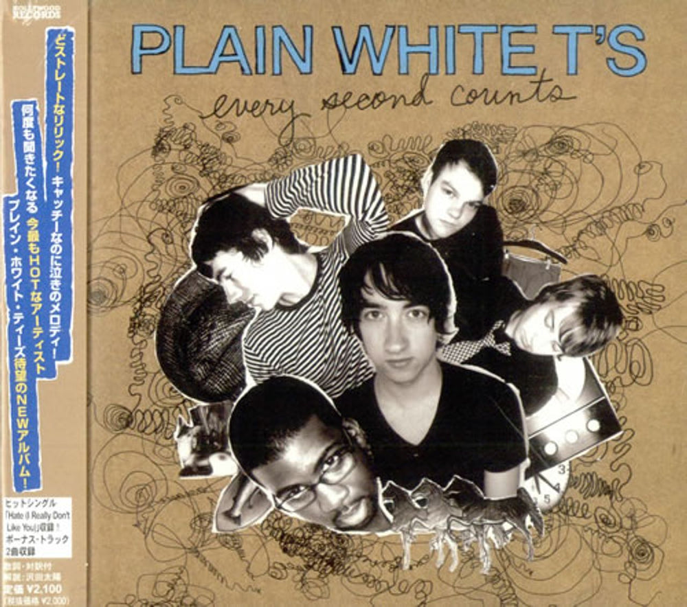 Plain White T's Every Second Counts Japanese Promo CD album (CDLP) CTCW53093