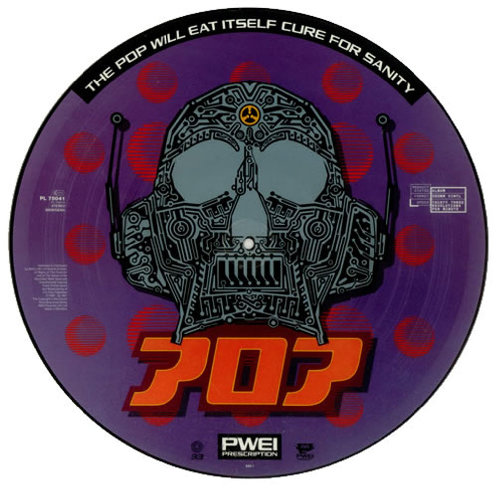 Pop Will Eat Itself Cure For Sanity UK picture disc LP (vinyl picture disc album) PL75041