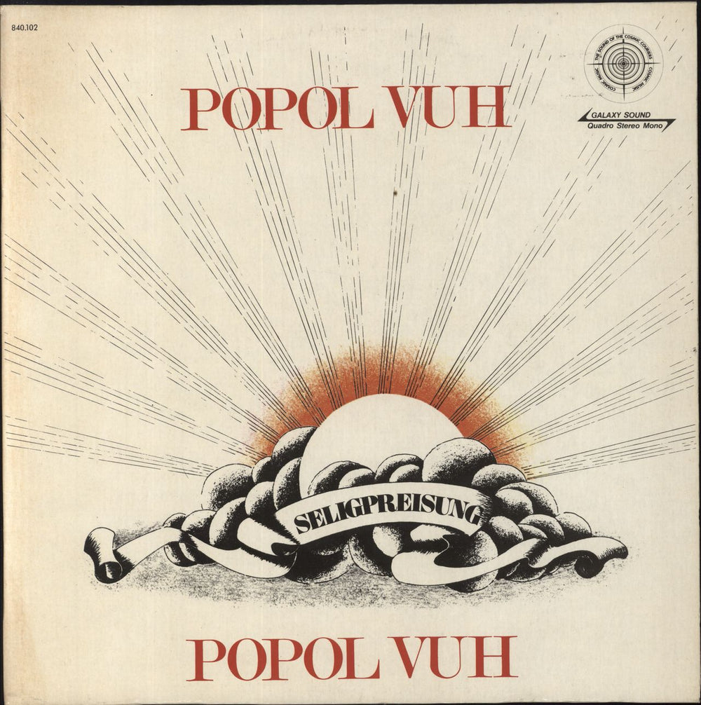 Popol Vuh Seligpreisung French vinyl LP album (LP record) 840.102