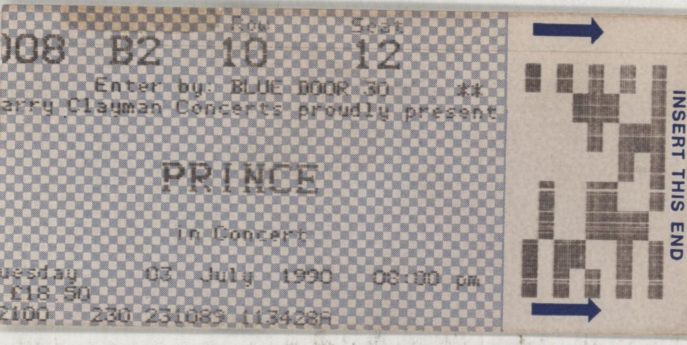 Prince Nude - EX + ticket stub UK tour programme