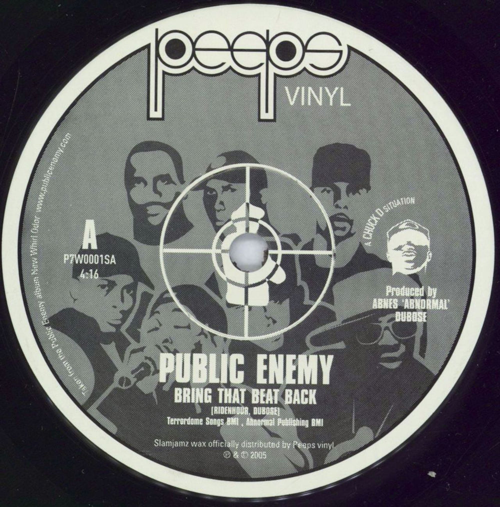 Public Enemy Bring That Beat Back US 7" vinyl single (7 inch record / 45) P7W0001S