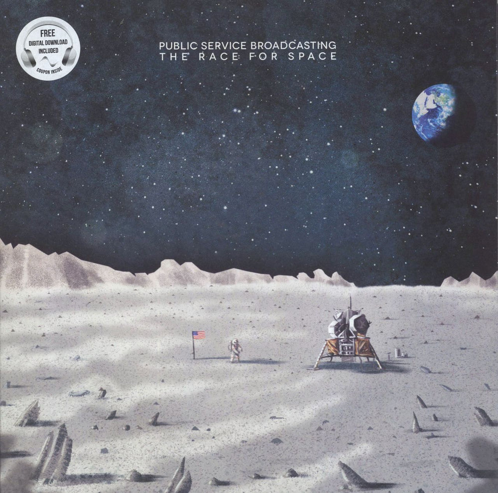 Public Service Broadcasting The Race For Space - Clear Vinyl UK vinyl LP album (LP record) TCRVA02X