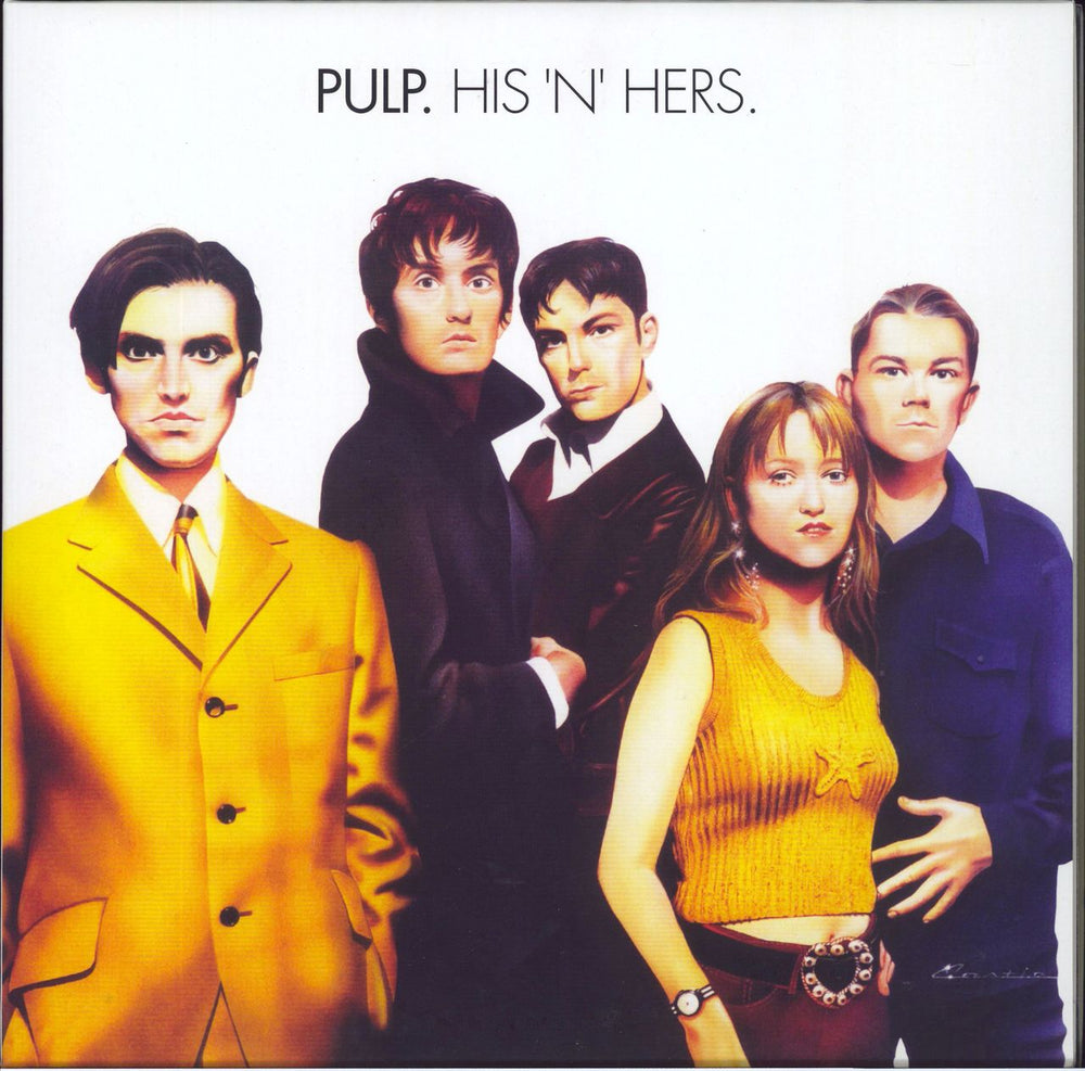 Pulp His 'N' Hers - White Vinyl Dutch 2-LP vinyl record set (Double LP Album) 0803738