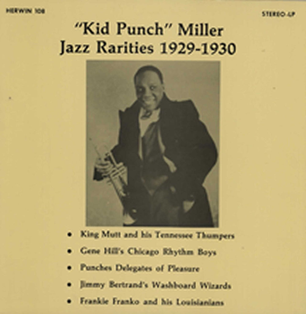 Punch Miller Jazz Rarities 1929-1930 US vinyl LP album (LP record) H-108