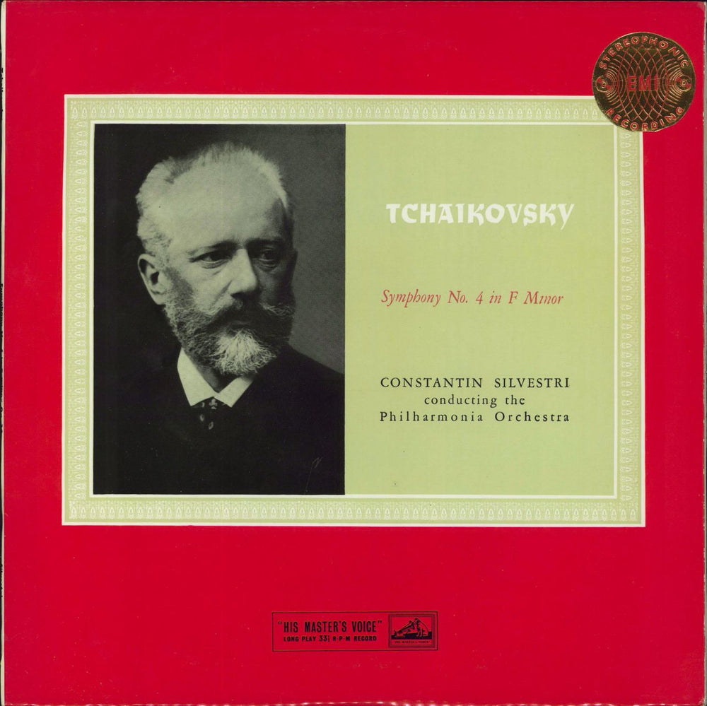 Pyotr Ilyich Tchaikovsky Symphony No. 4 in F Minor - 1st UK vinyl LP album (LP record) ASD253