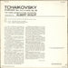 Pyotr Ilyich Tchaikovsky Symphony No. 4 US vinyl LP album (LP record)