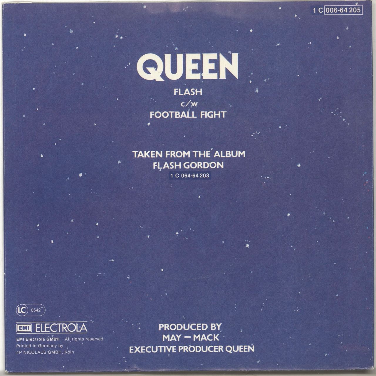 Queen Flash German 7" vinyl single (7 inch record / 45) QUE07FL577100
