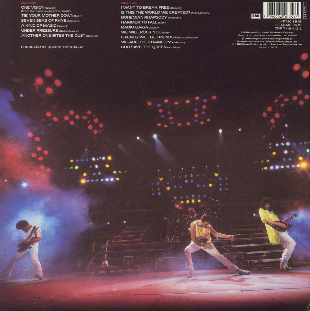 Queen Live Magic UK vinyl LP album (LP record) 5099924067515