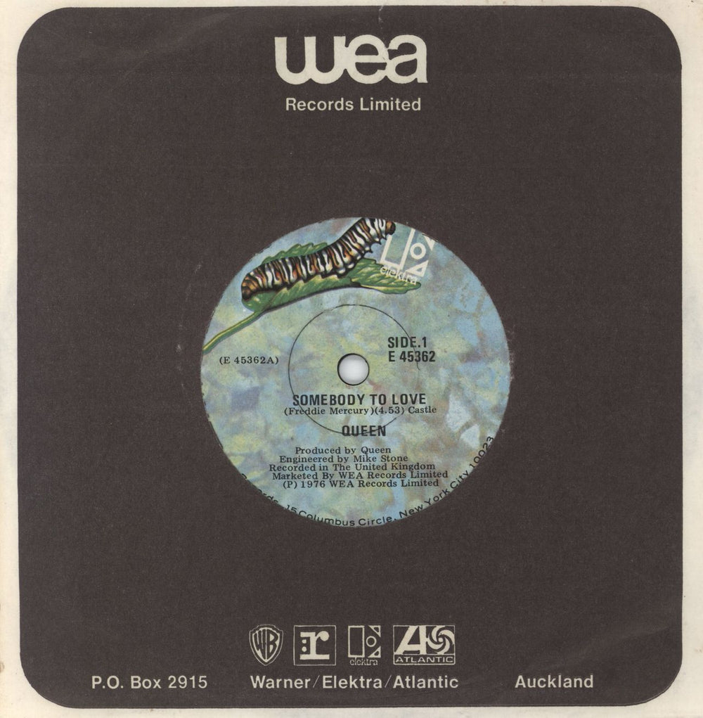 Queen Somebody To Love New Zealand 7" vinyl single (7 inch record / 45) E45362