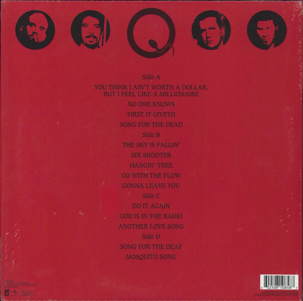 Queens Of The Stone Age Songs For The Deaf + Stickered Shrink UK 2-LP vinyl record set (Double LP Album) 602508108587