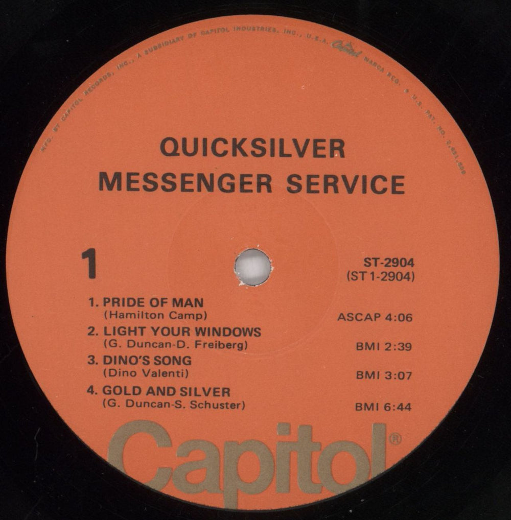 Quicksilver Messenger Service Quicksilver Messenger Service - 3rd US vinyl LP album (LP record) QMSLPQU211472