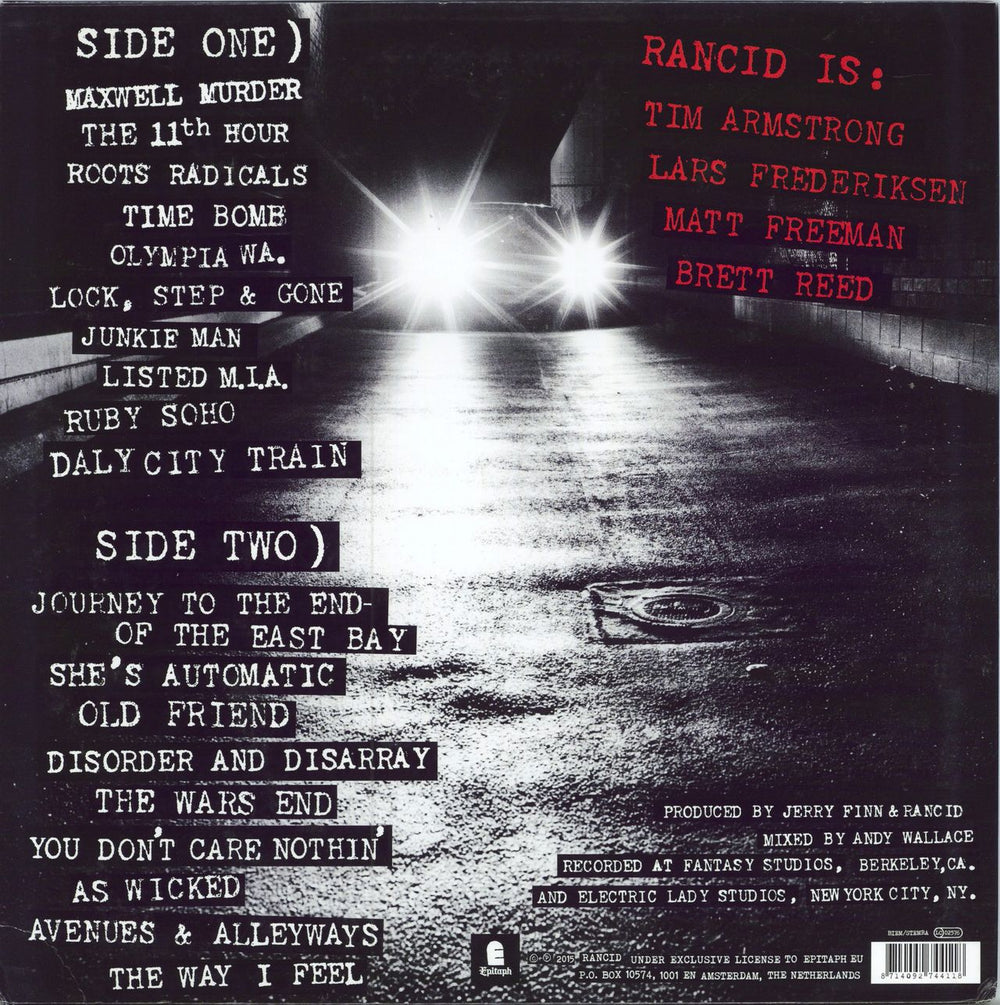 Rancid And Out Come The Wolves - 180gm Vinyl - EX Dutch vinyl LP album (LP record) 8714092744118