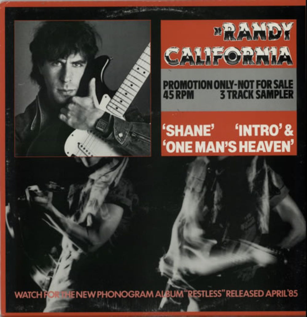 Randy California Shane UK Promo 12" vinyl single (12 inch record / Maxi-single) MADOX11