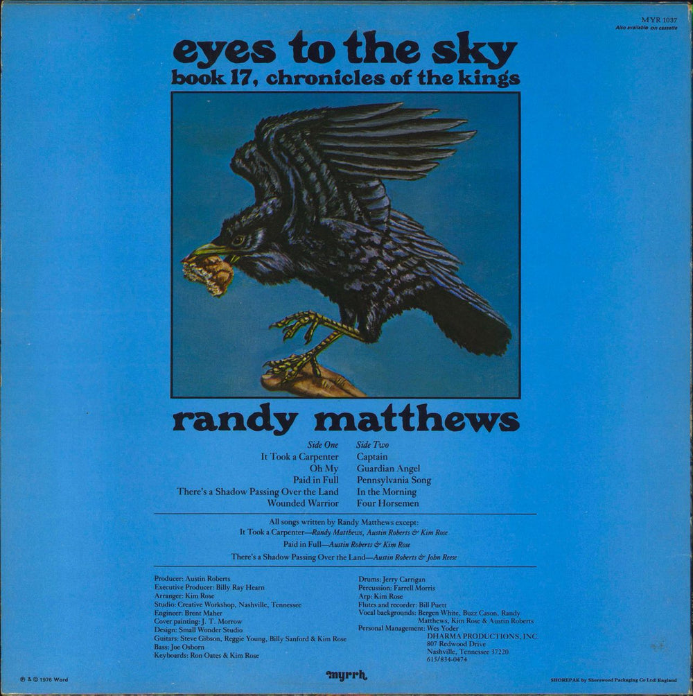 Randy Matthews Eyes To The Sky UK vinyl LP album (LP record)