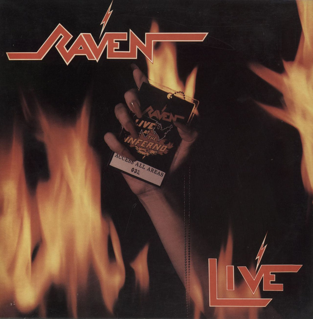 Raven Live US 2-LP vinyl record set (Double LP Album) MRI969