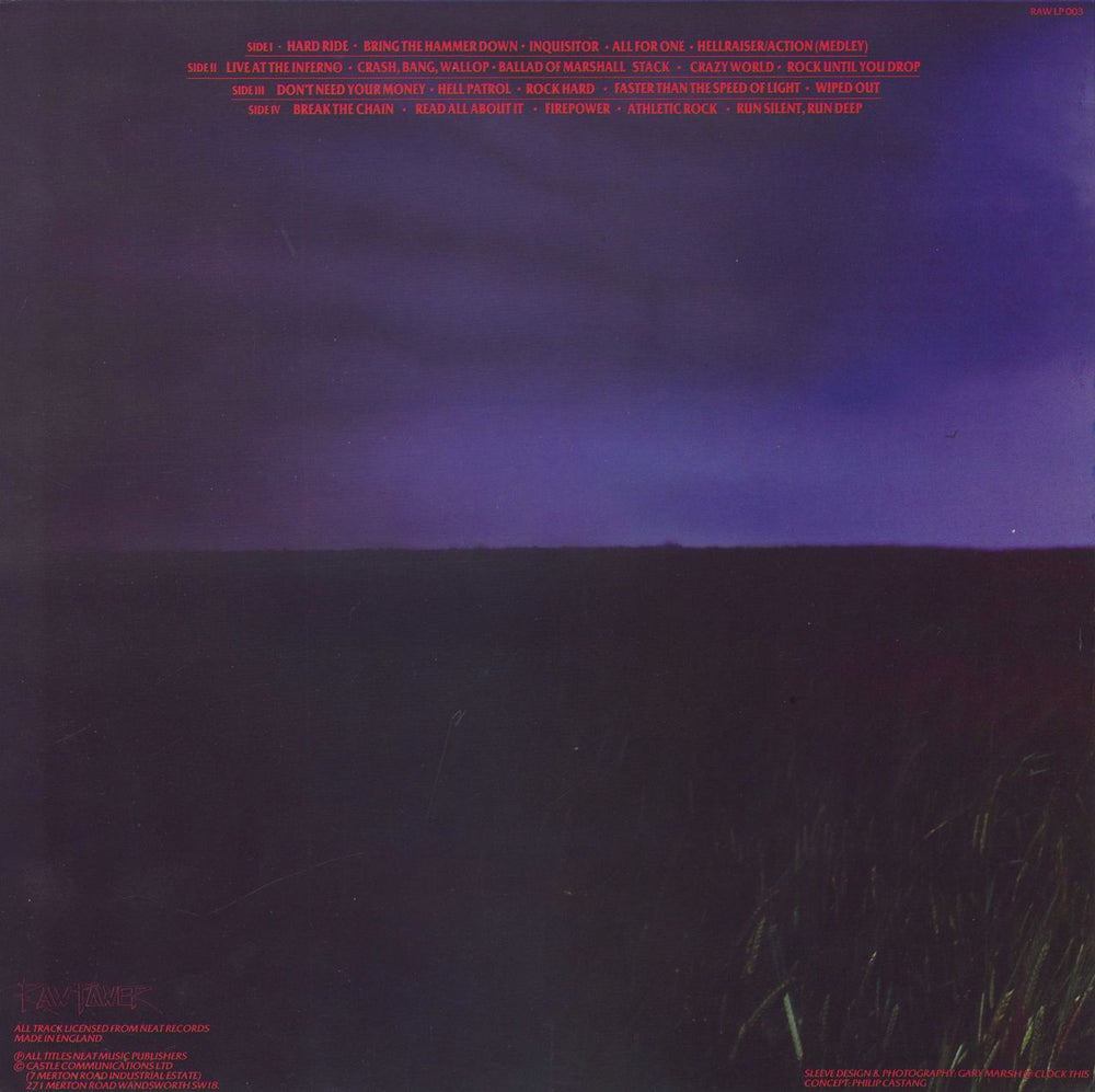 Raven The Devil's Carrion UK 2-LP vinyl record set (Double LP Album)