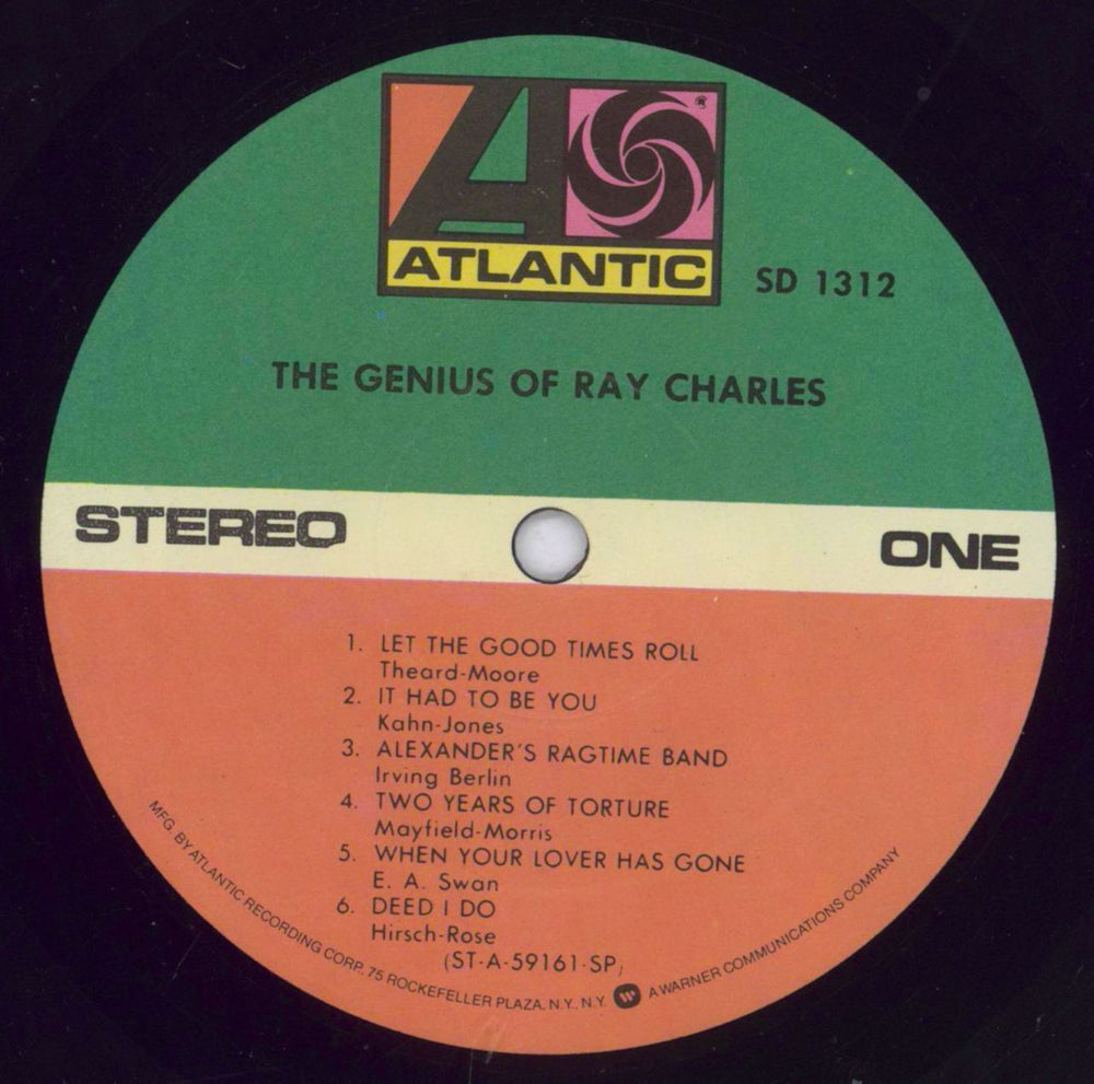 Ray Charles The Genius Of Ray Charles US vinyl LP album (LP record) RYHLPTH598525