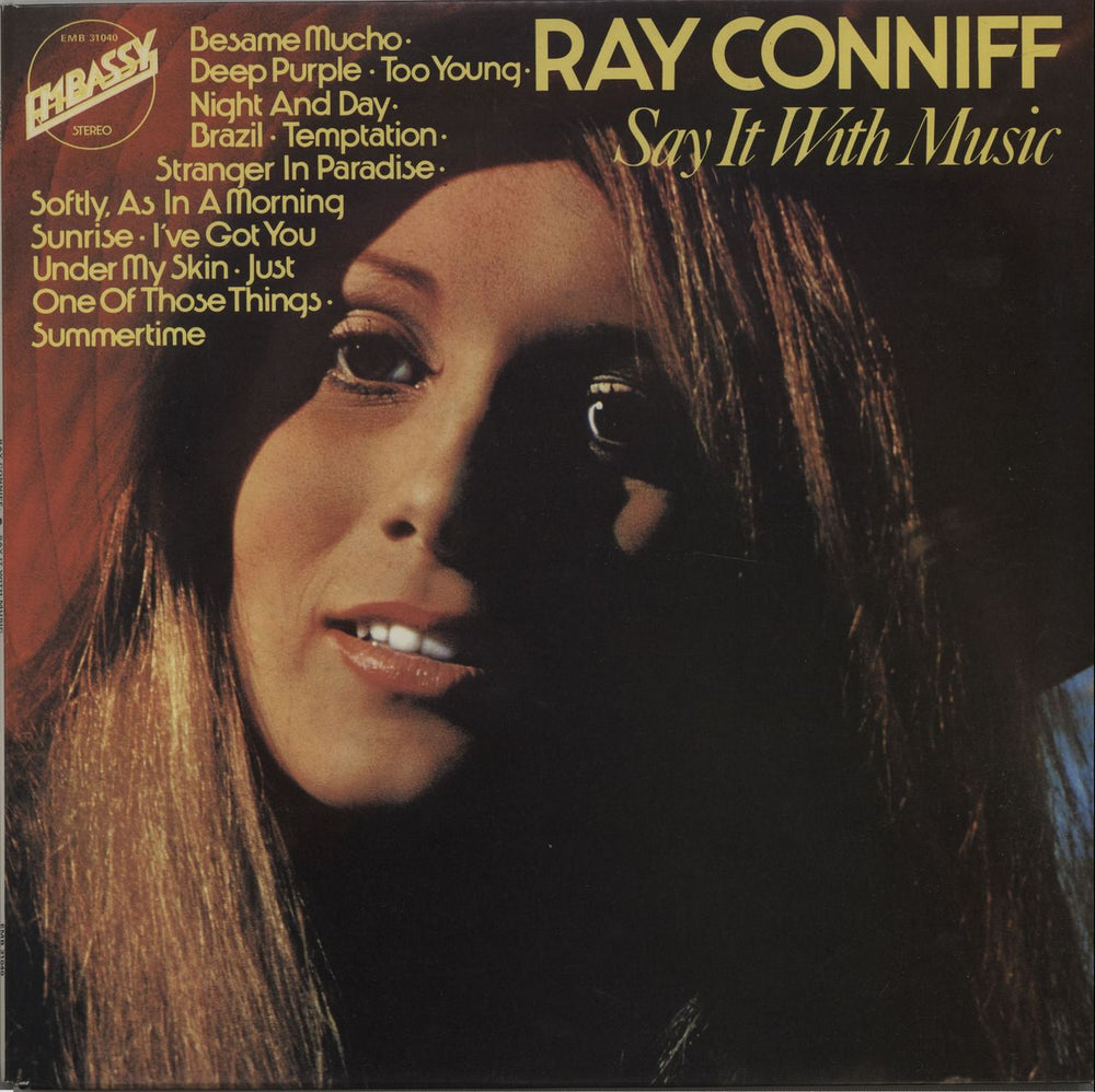 Ray Conniff Say It With Music UK vinyl LP album (LP record) EMB 31040