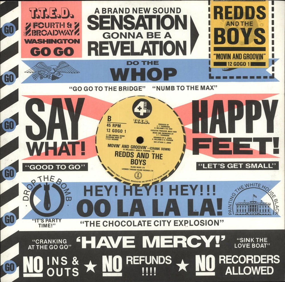 Redds And The Boys Movin' & Groovin' UK 12" vinyl single (12 inch record / Maxi-single)