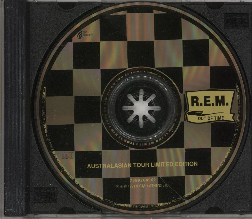 REM Out Of Time: Australasian Tour Edition Australian CD album (CDLP) REMCDOU38762