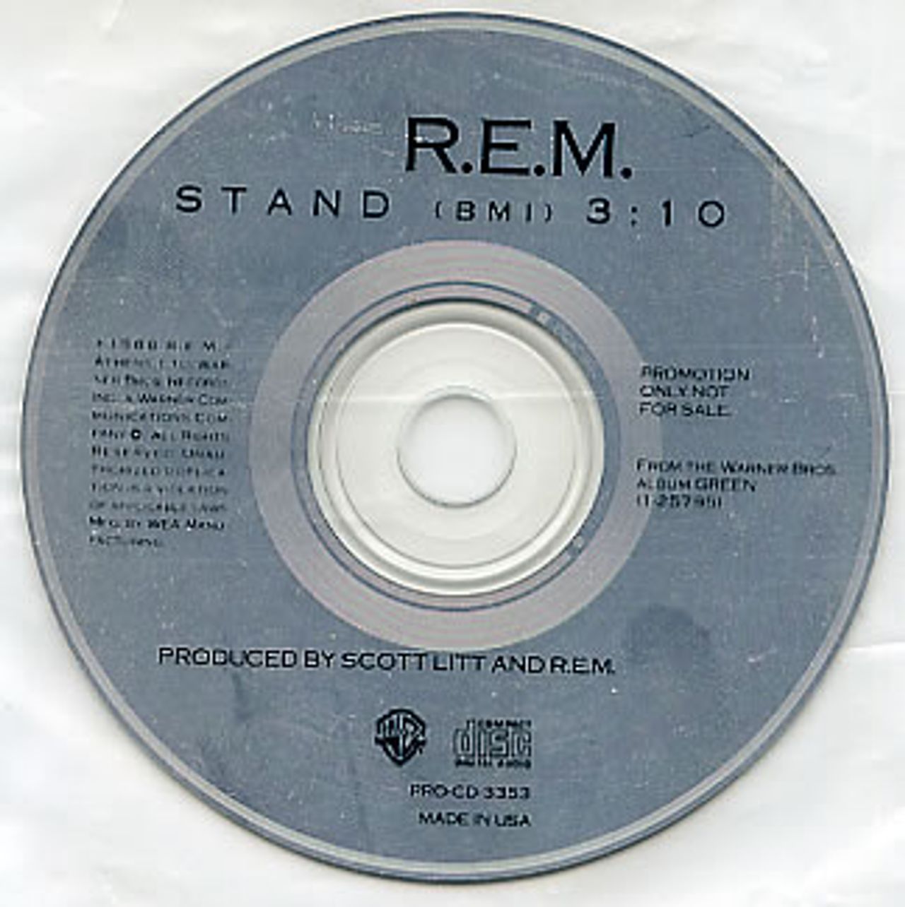 REM Stand US Promo CD single (CD5 / 5") PRO-CD-3353